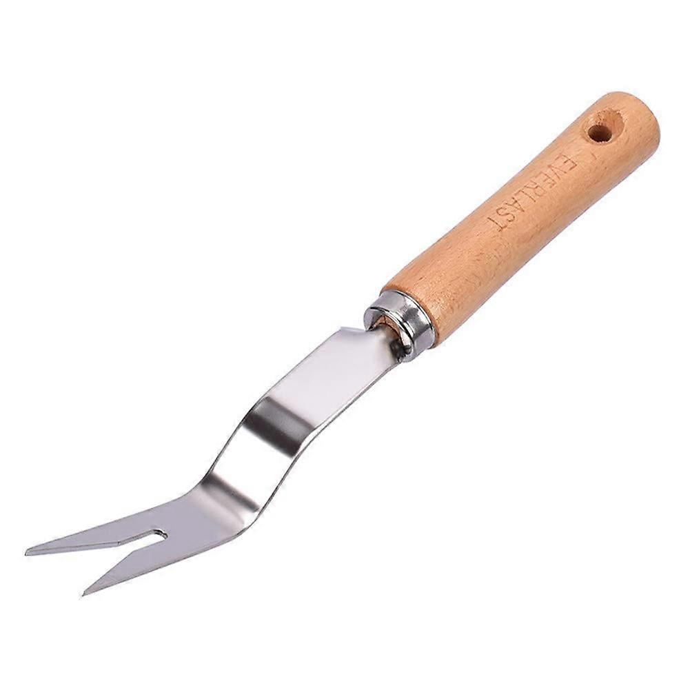 Garden Trimming Hand Tool Transplanting Weeding Fork Wood Handle Pull Grubber Digging Lightweight Manual Gadgets Remover