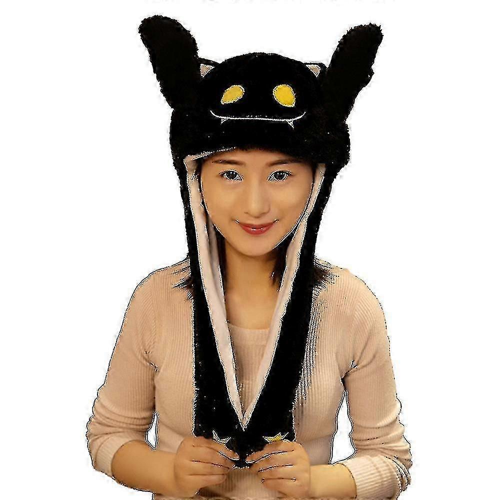 Crăciun Iepuras urechi mutarea Jumping Hat cald amuzant drăguț de pluș Cap Cadouri