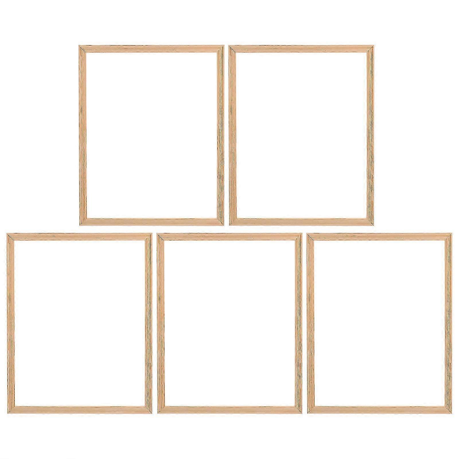 Rustic Photo Frames L Shape Picture Painting Inner Frames Art Projects Anti Aging 50x40cm 5Set