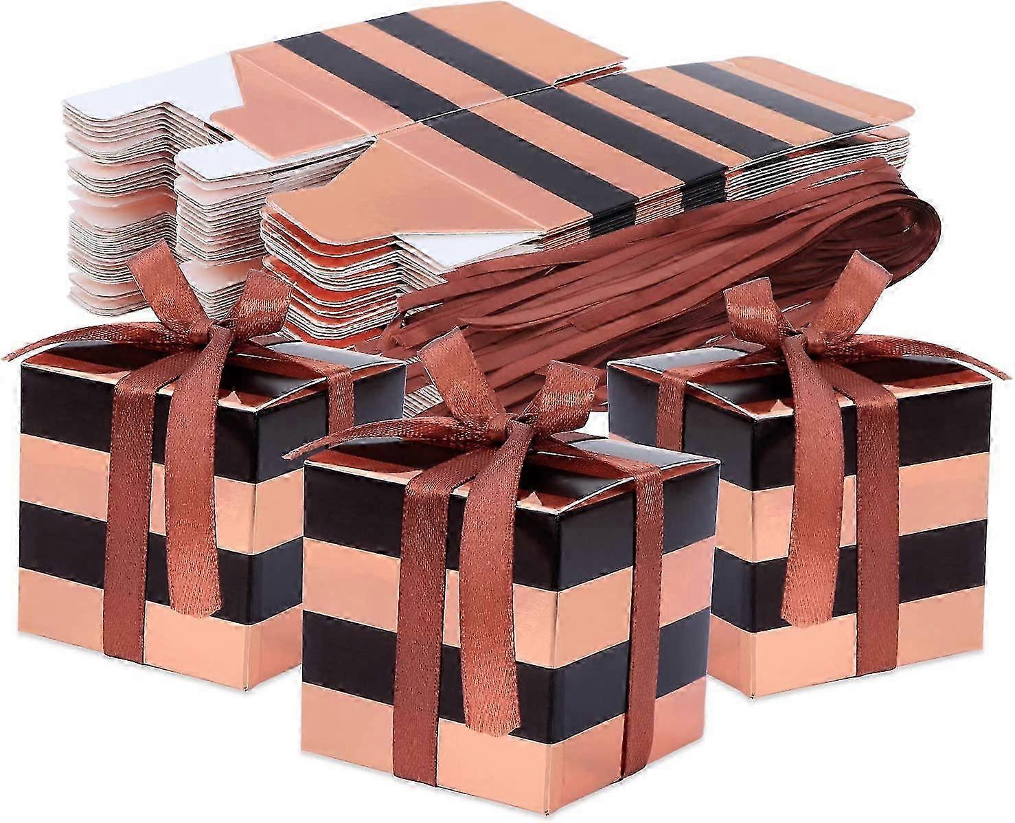 50 Pack Square Paper Candy Boxes Wedding Favor Boxes Creative Paper Candy Boxes