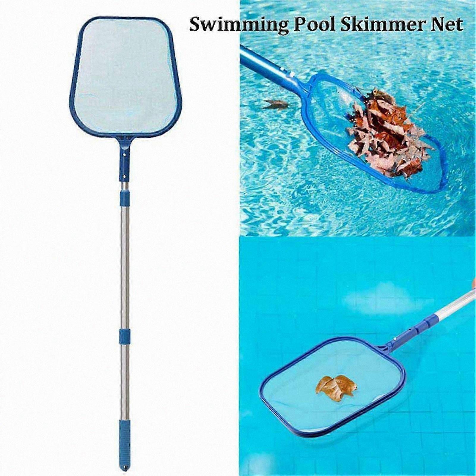 Telescopic Pool Cleaning Net with Leaf Skimmer for Easy Debris Removal