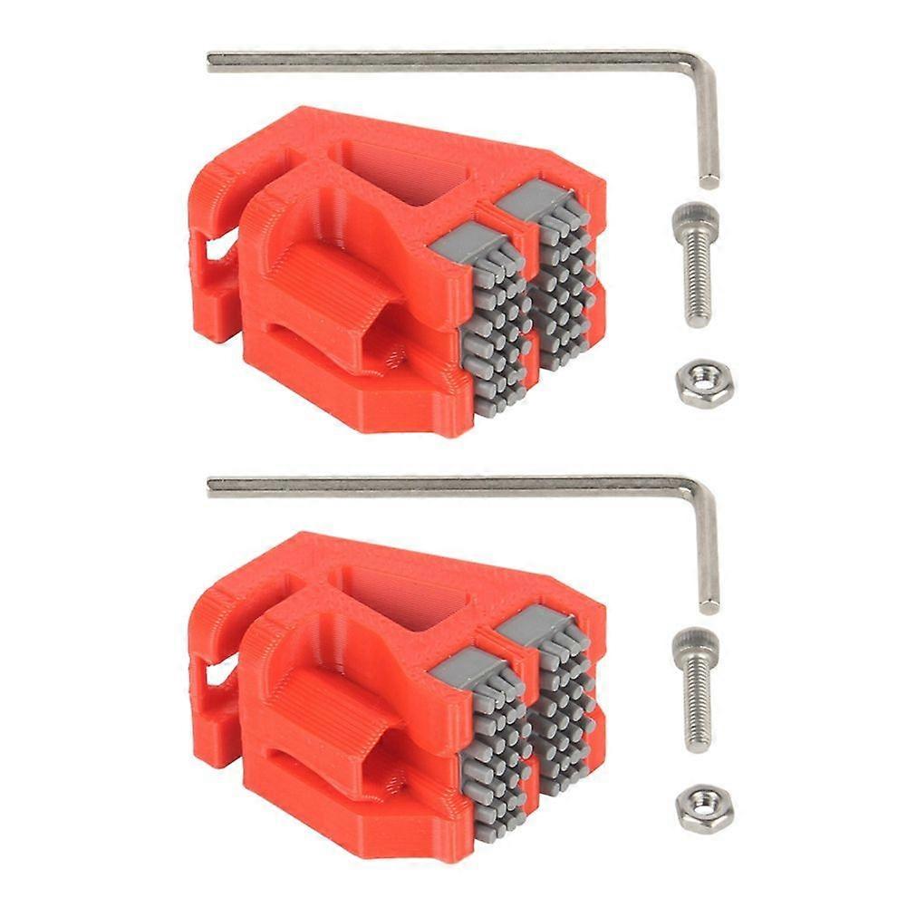 2sets for Bambu Make Print Head Cleaner Nozzle Brush Orange Red