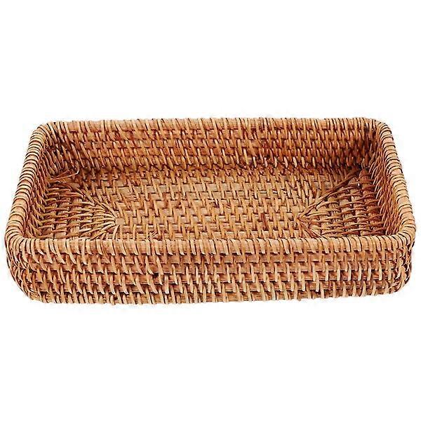 Woven rattan basket, regular size, neat edges, suitable for various activities