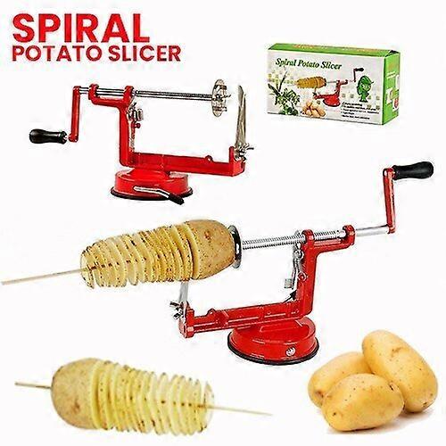 Potato slicer, made of stainless steel, makes potato processing easy