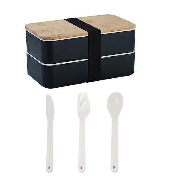 Japanese lunch box set, including 1 box and 3 tableware, suitable for multiple scenarios
