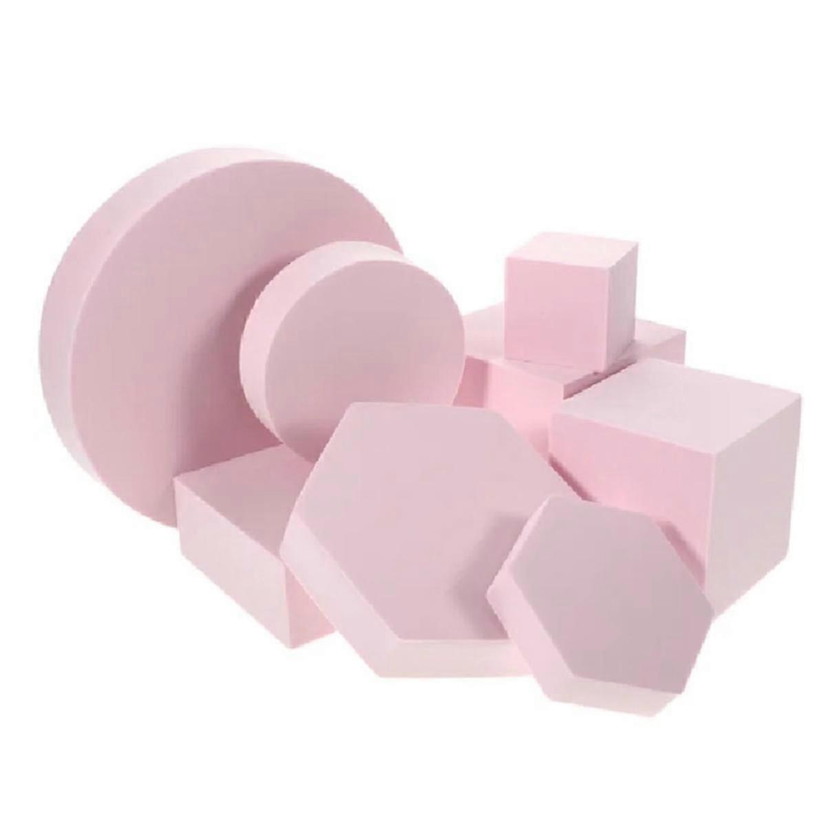 8 Pcs Cosmetics Photo Background Props Foams Geometry Square Photography Decor INS Square Geometry