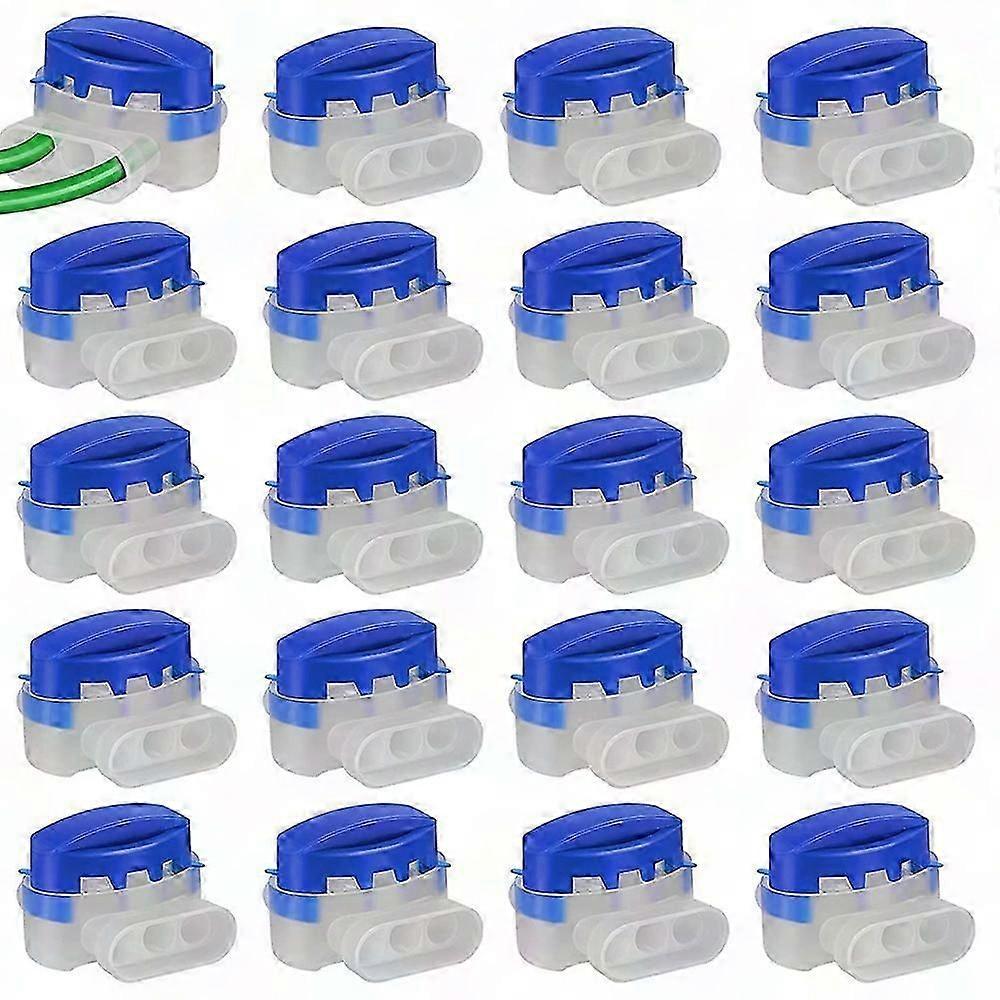 20Pcs Waterproof Cable Connectors for Robotic Lawn Mower, Automower Wire Clamps & Connection Clamps