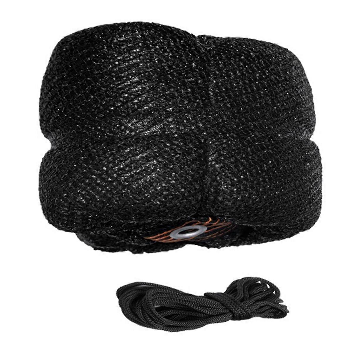 Studsmatta Skydd Rund Skuggduk Trampolin Topp Skugga Skydd Solskydd Mesh Tarp för utomhus bakgård Lekplats 12ft