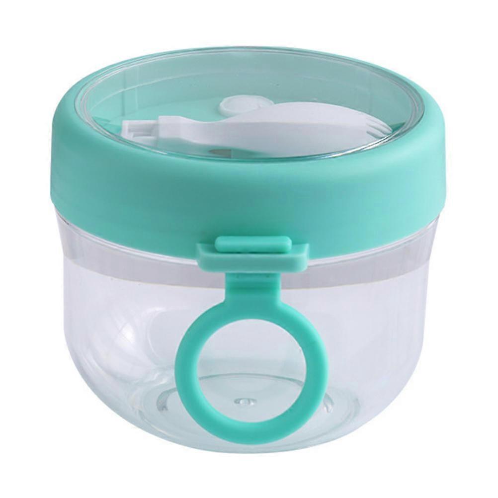 Transparent Soup Cup for Home Made of PC Light Green with Sealing Design 7.87x3.15x3.15 inches