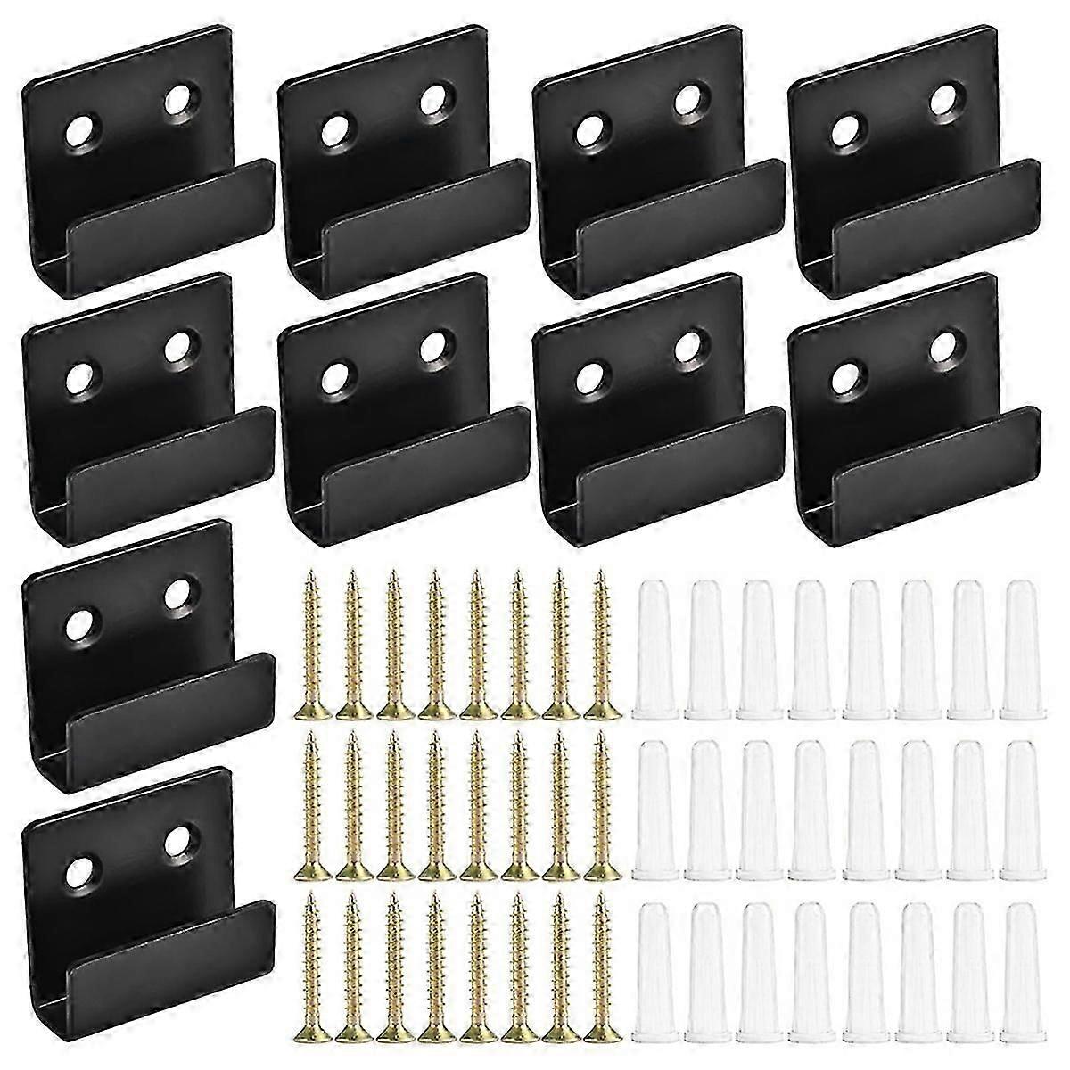 10 Pack Wall Mounted Mirror Clips Stainless Steel U Brackets