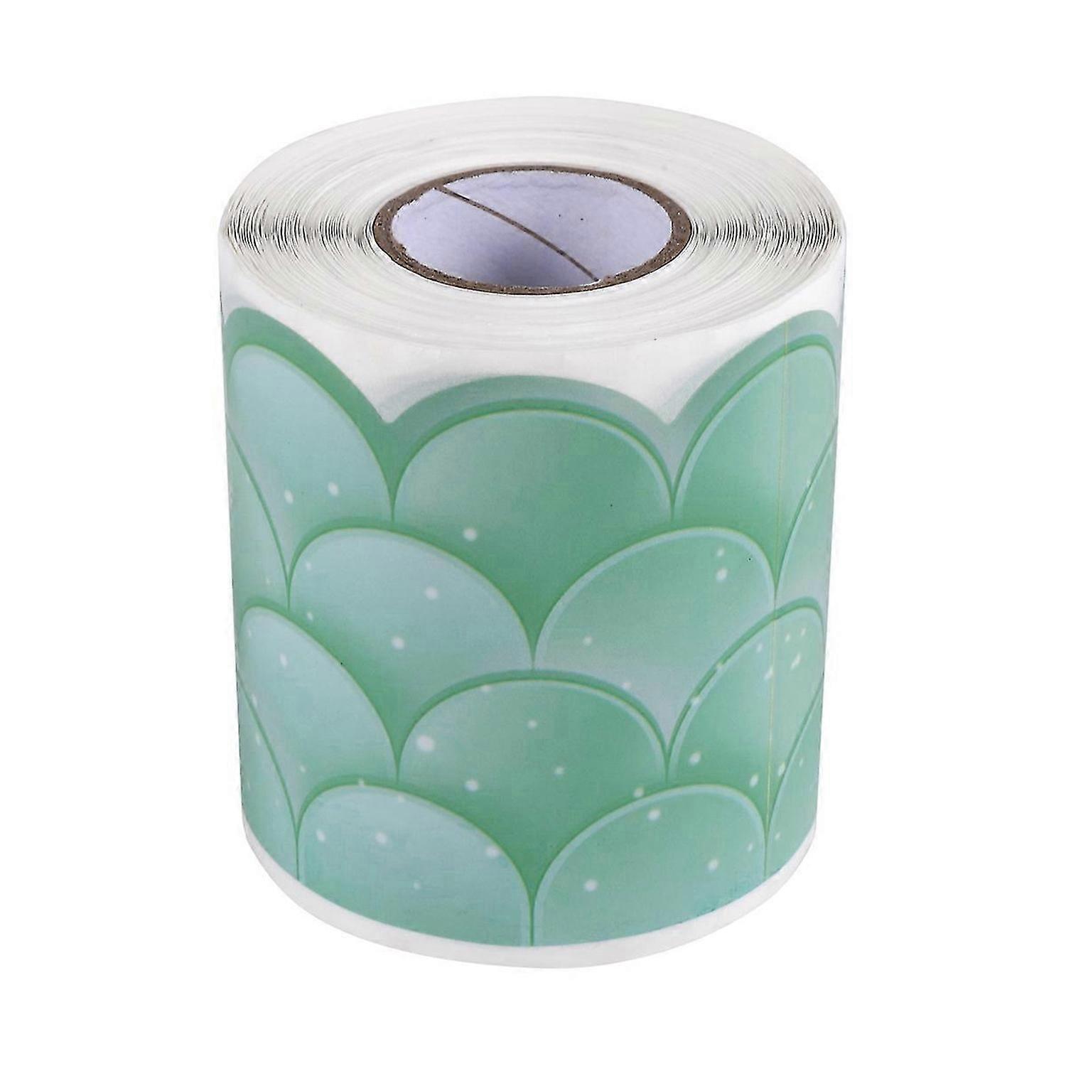 20M Ombre Green Scallops Bulletin Board Borders Straight Borders