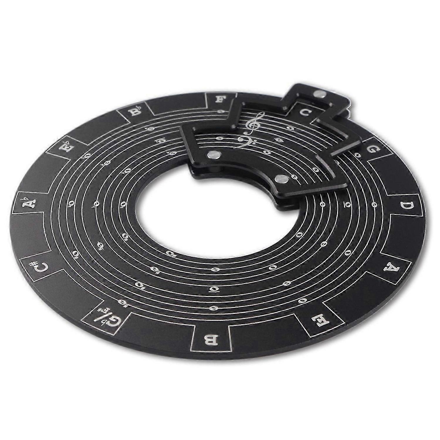 Circle of Fifths Wheel Melody Tool Chord Wheel with base black