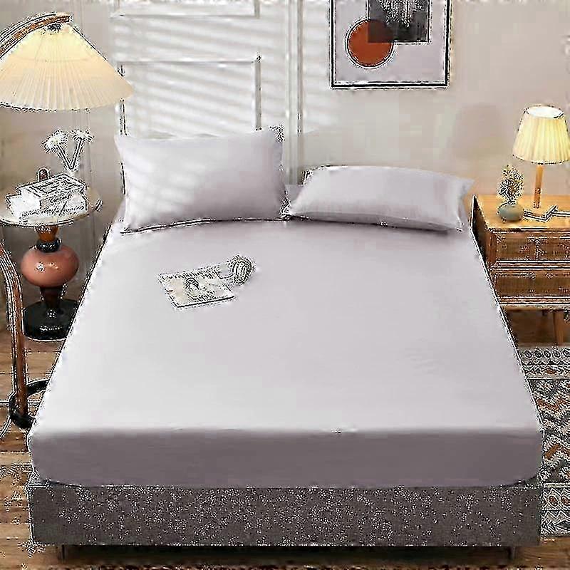 Elastic Band Fitted Sheets in Single Double King Queen Sizes for High Quality Mattress Covers 90/120/150/180cm Fit Sheets