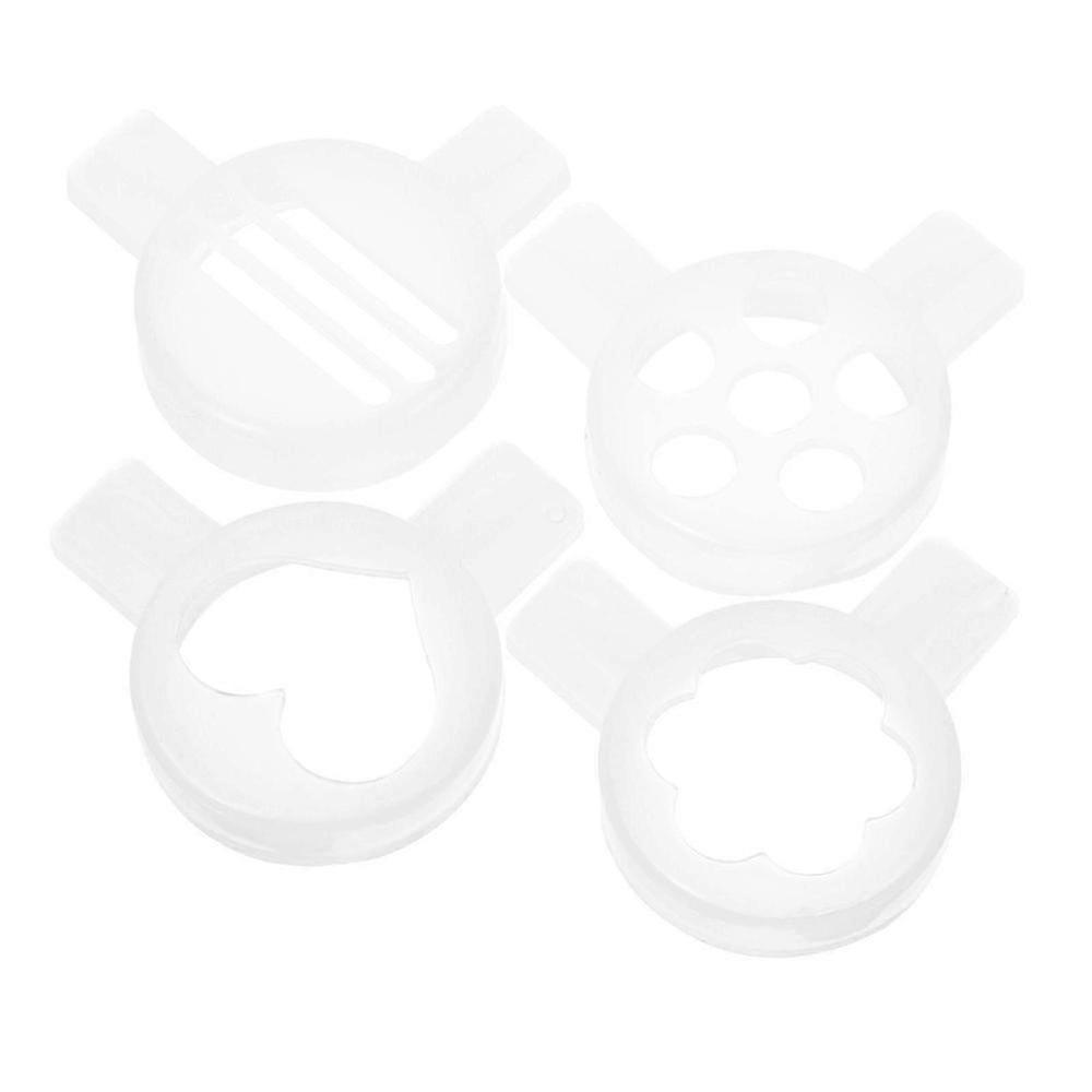 Ice Cream Machine Nozzles 4pcs Modeling Caps Replacement Parts