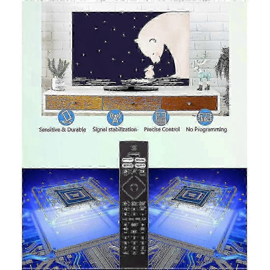 2025 Philips Ambilight 4k Ultra HDR OLED Android Smart TV Remote Control Replacement