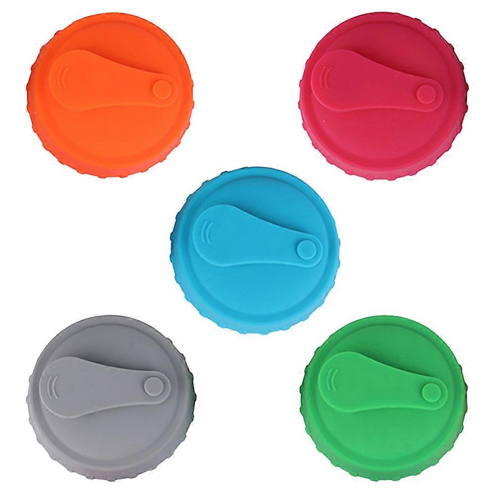 Beverage Can Covers Silicone Caps for Leak-Proof Use 10Pcs Reusable