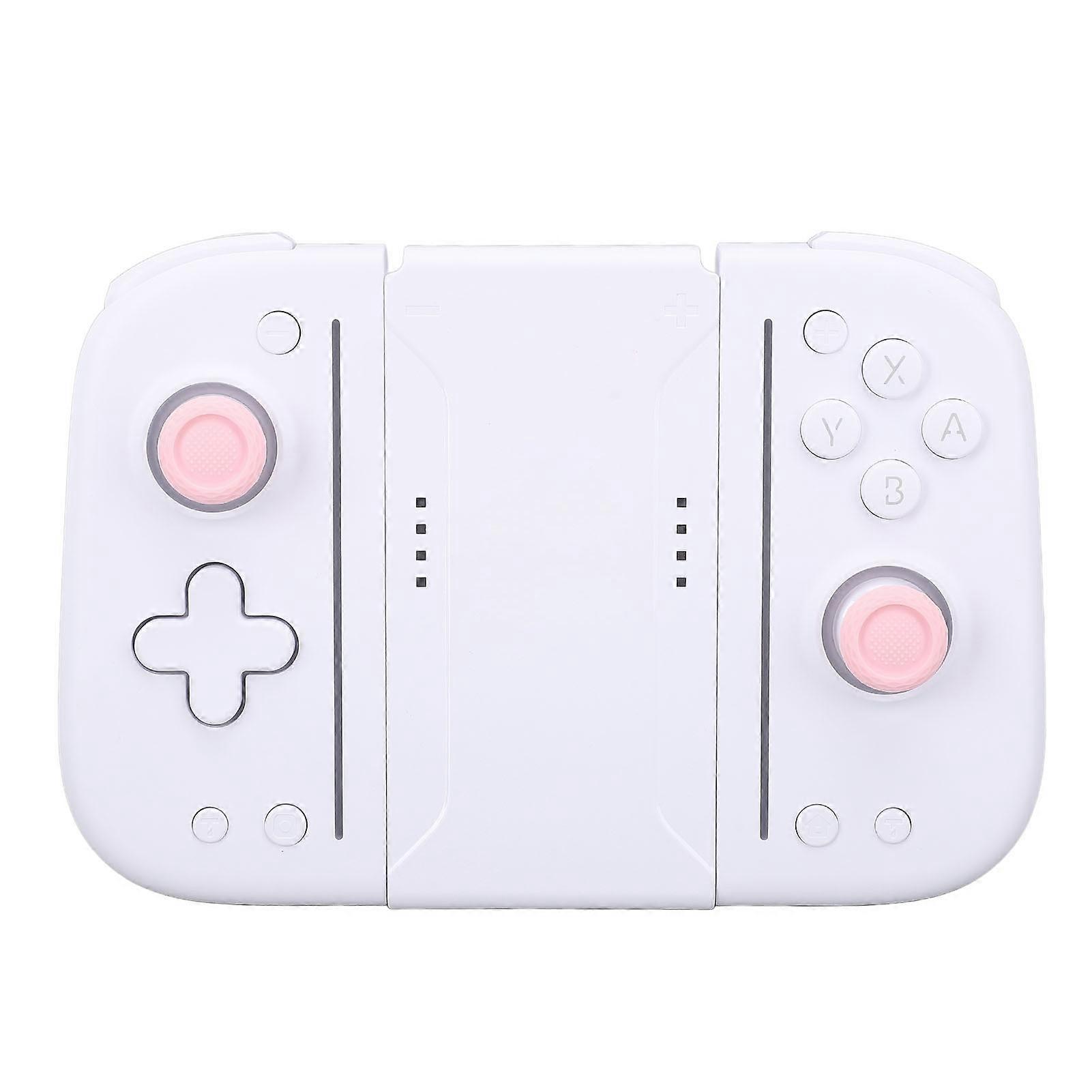Wireless RGB Mechanical Game Controller 6-Axis Sensor White Pink