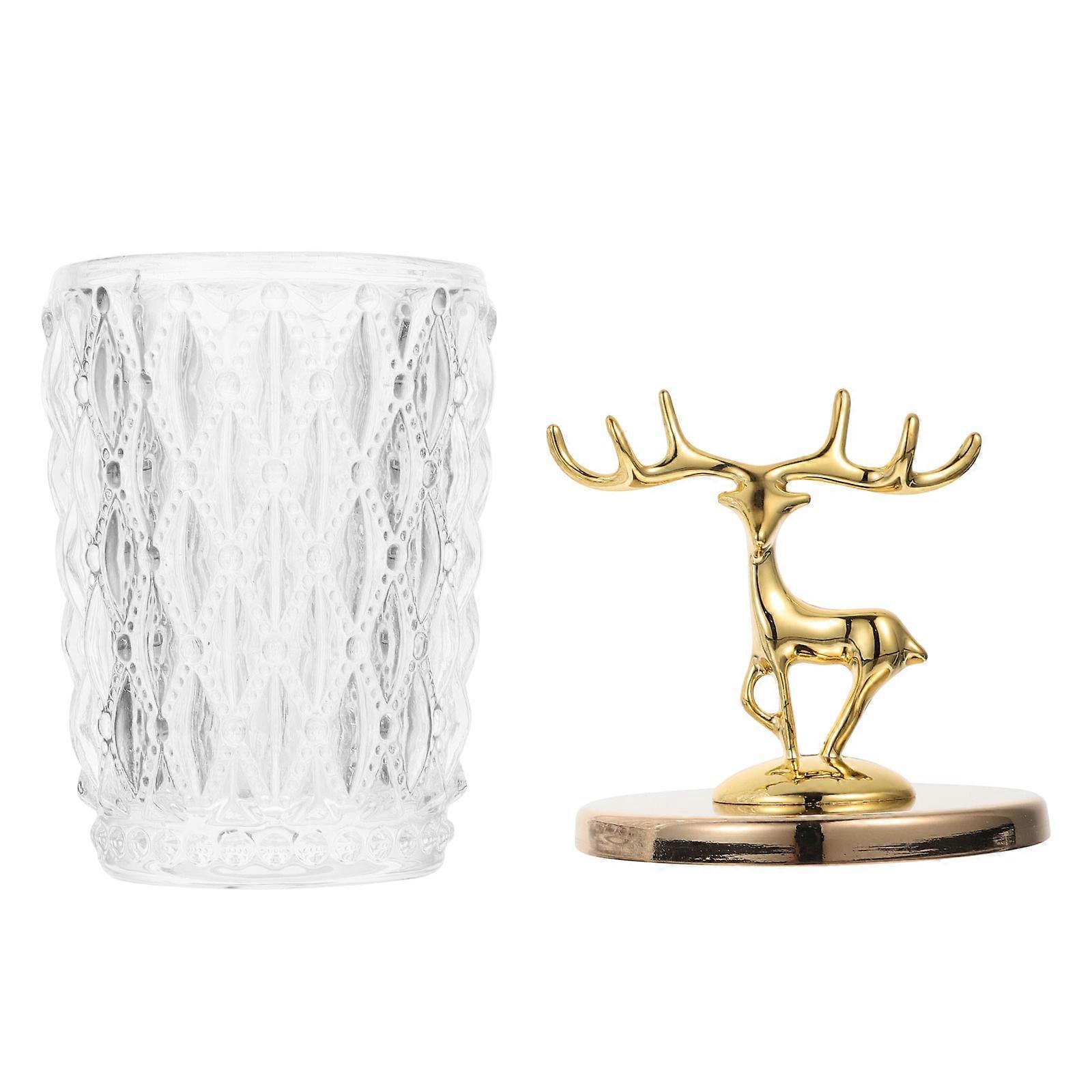 Embossment Pattern Jar 1Pcs Transparent Glass Storage Container for Versatile Storage