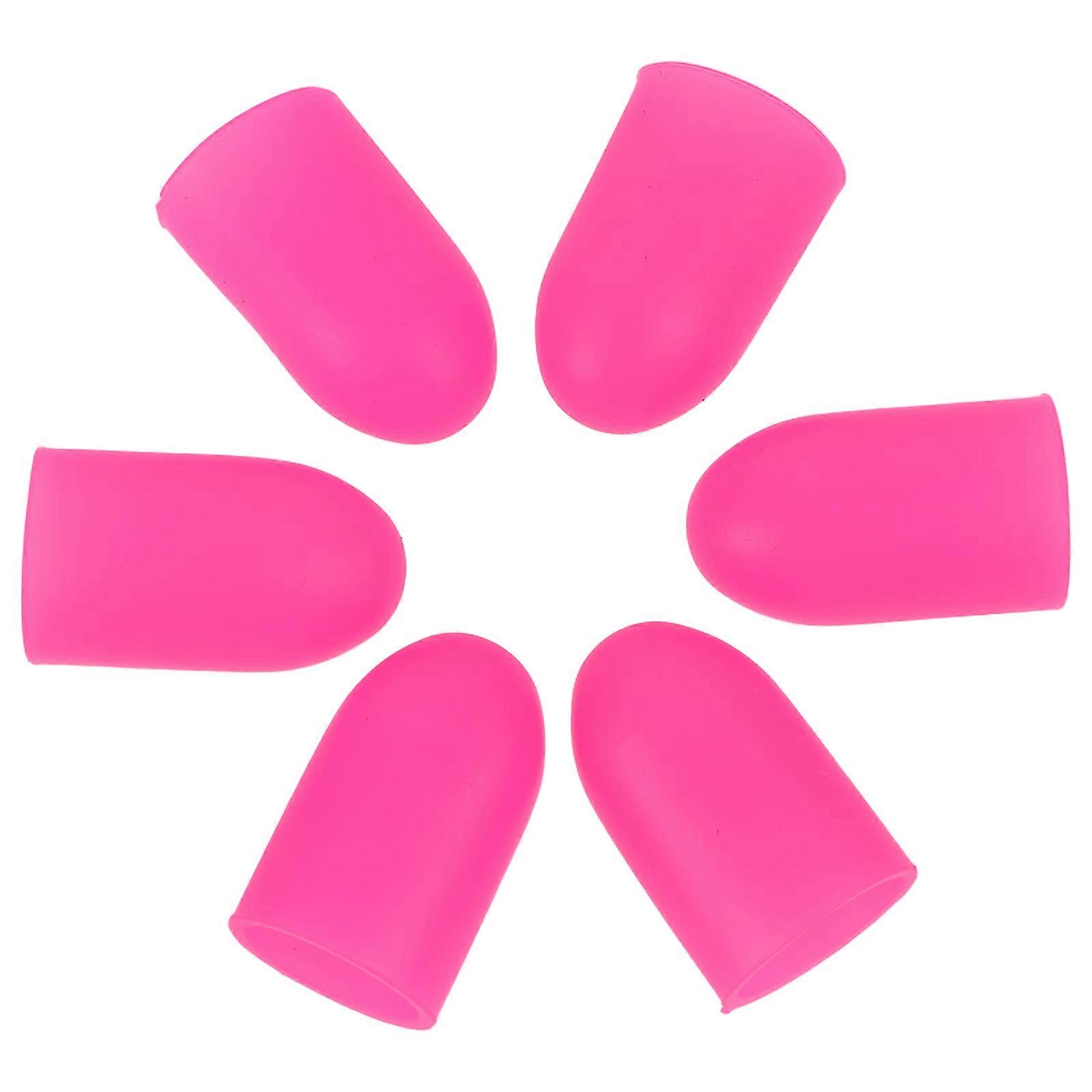Rosy Silicone Leak-Proof Tea Pot Spout Protector for 6Pcs Set