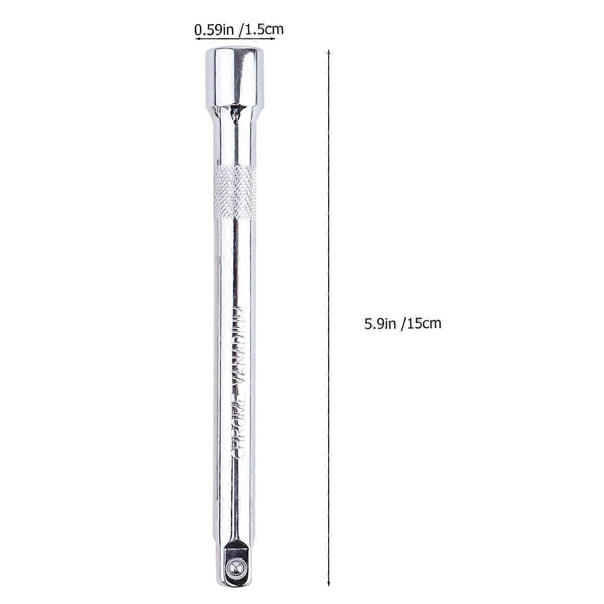 Extension Bar Hand Tool for Connecting 4Pcs Ratchet Socket Extender Set Silver