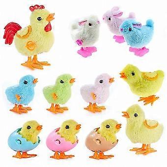 12-Pack Cute Bunny Plush Toys for Kids, Soft Stuffed Animals with Wind-Up Hopping Action