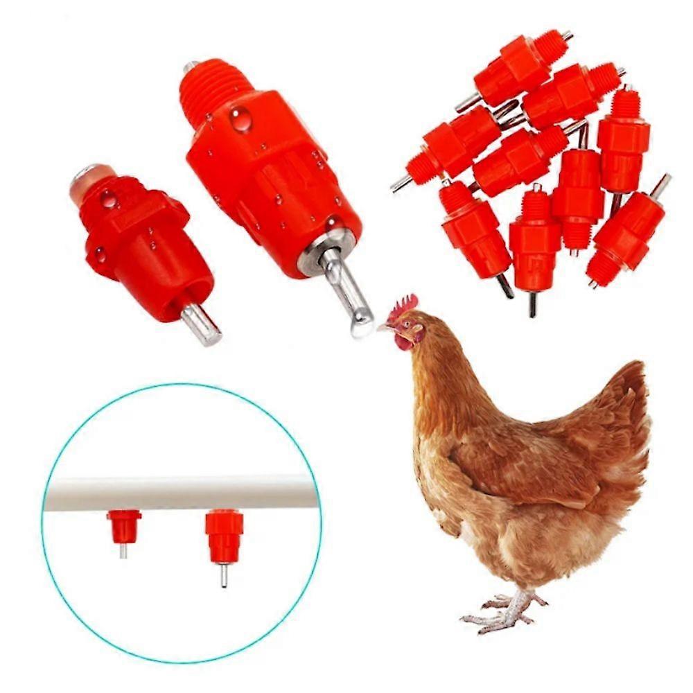10pcs Spring Type Chicken Drinking Fountain For Chicken Farm