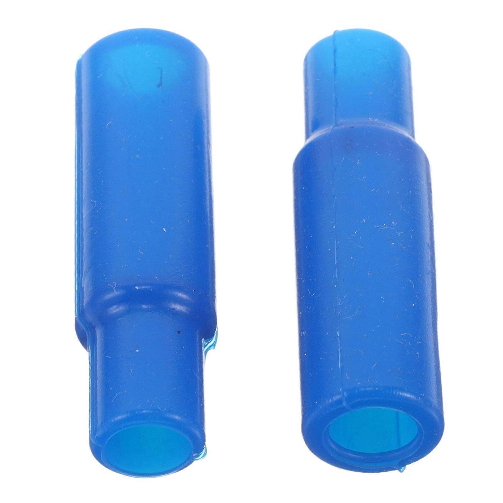 Motorcycle Brake Line Hose End Cover for Electric Bike Use Blue Silicone Waterproof Protective Cover 2Pcs