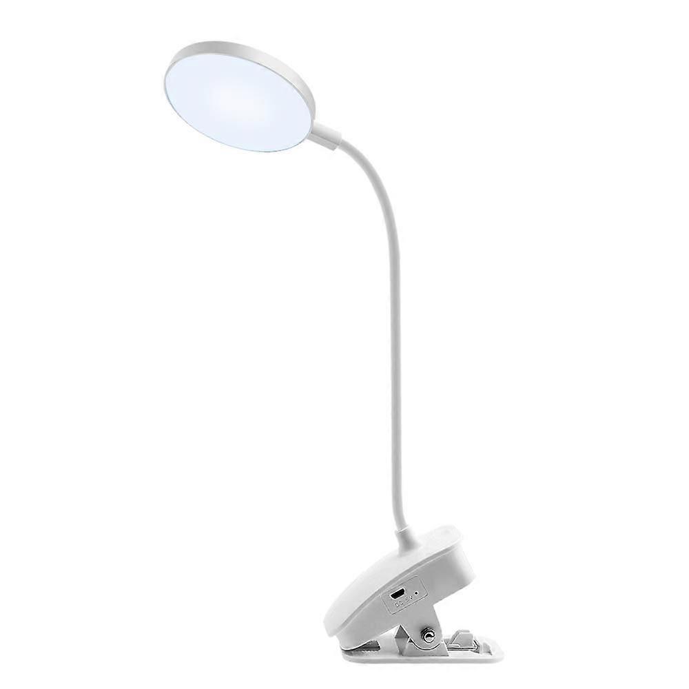 Multi-Purpose Ultralight LED Desk Lamp with 360° Rotatable Hose, USB Rechargeable, Clip-On Design, CRI ≥Ra80