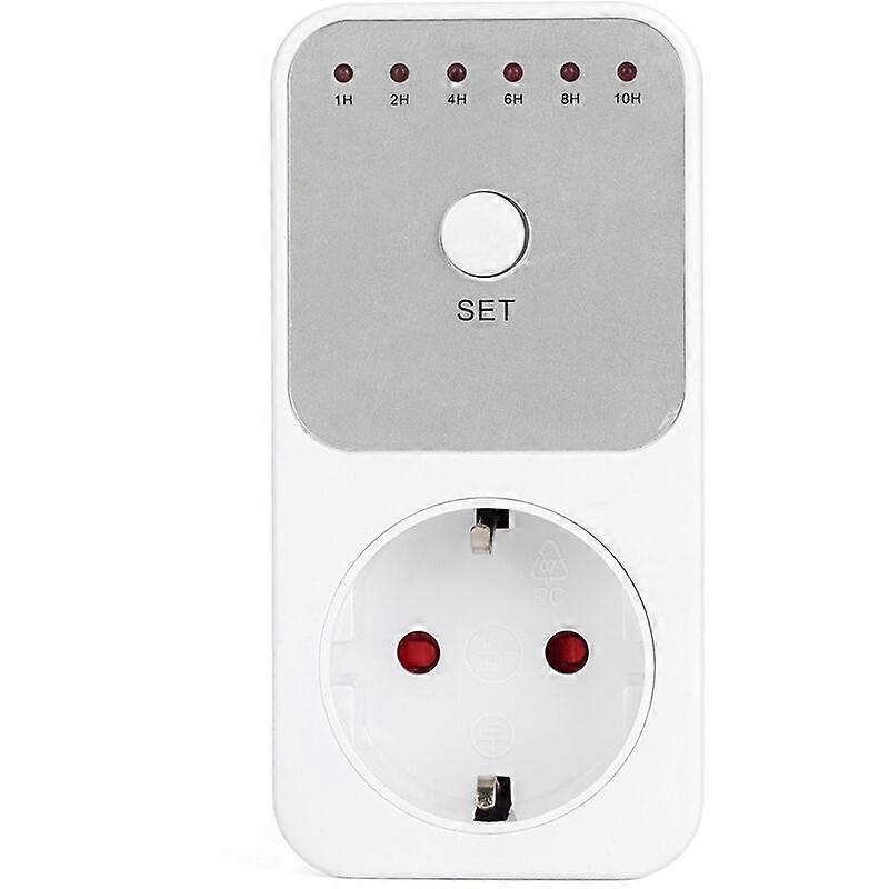 1 ~ 10 timmar nedräkningstimer plug-in uttag tidsinställning intelligent kontroll strömbrytare uttag energisparande AC240V, EU-kontakt