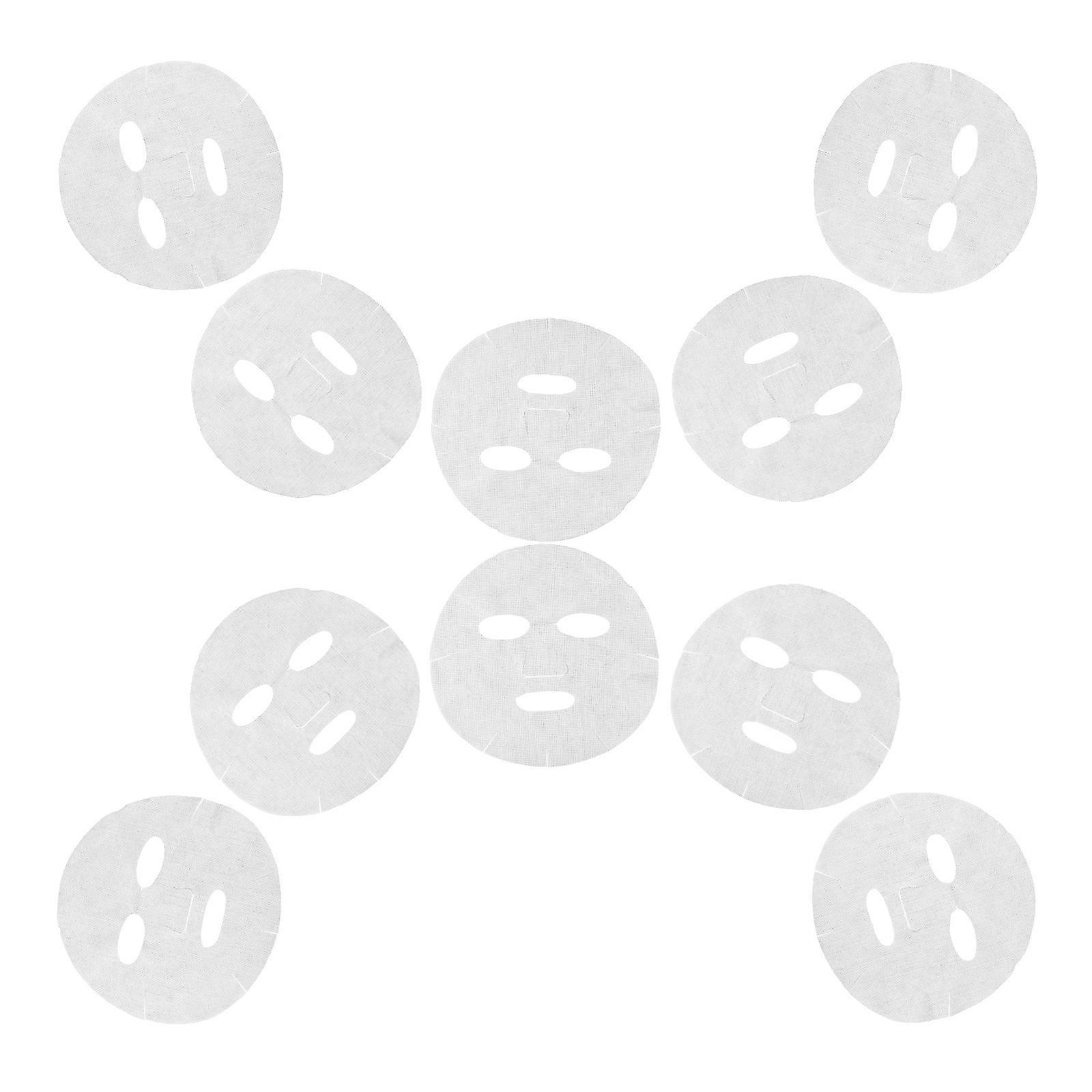 Face Mask Paper for Makeup 10Pcs White DIY Fiber Facial Mask Sheets