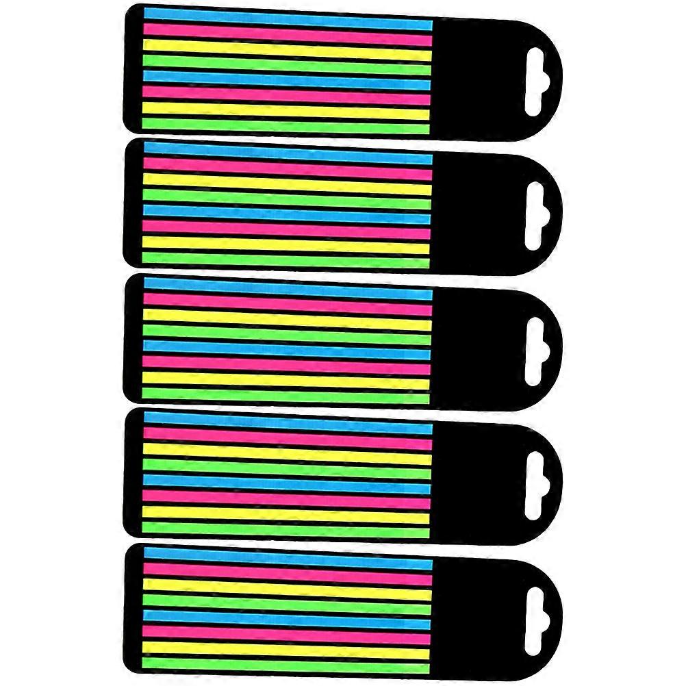 Portable Fluorescence Reading Strips Household Page Markers for Daily Use 20Sets