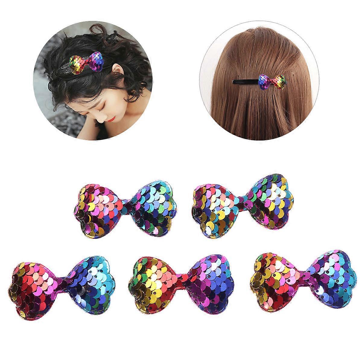 Mermaid Scale Patch Bowknots for Decoration 15Pcs Sequin Colorful Crafts