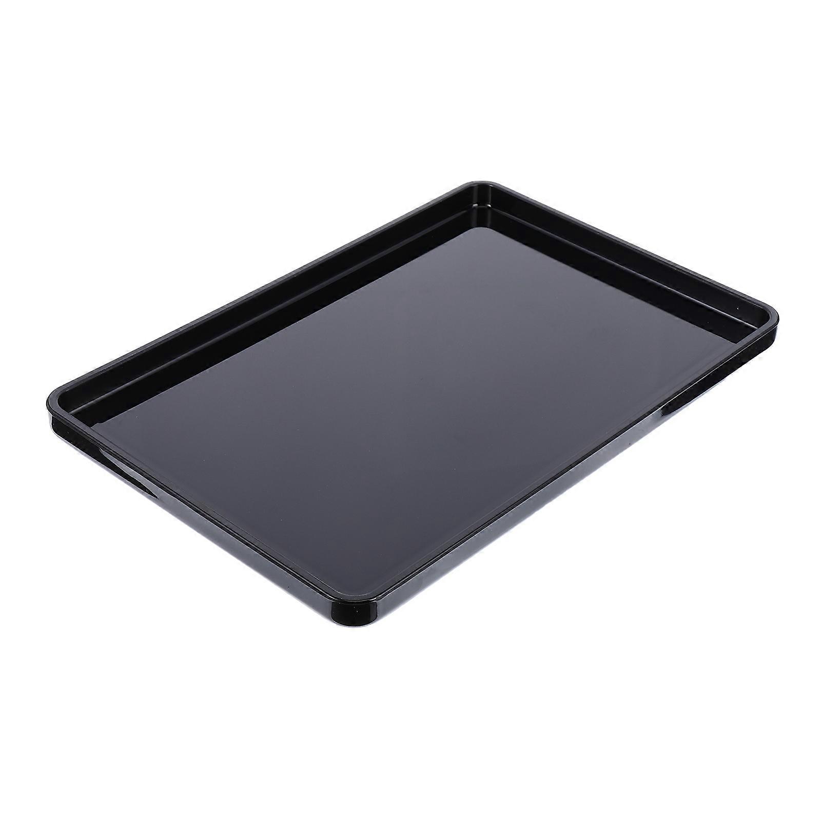 Bathroom Counter Tray Rectangular Shape Acrylic Material Cup Storage Homeowners Hotel Use 1Pcs