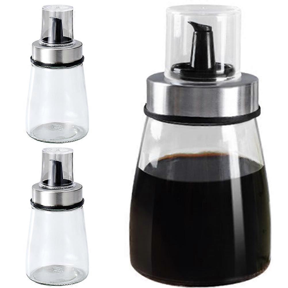 Condiment Bottles 6 Pcs Practical Liquid Storage For Restaurant 13X6.8X6.8CM Simple Style One-Hand Operation