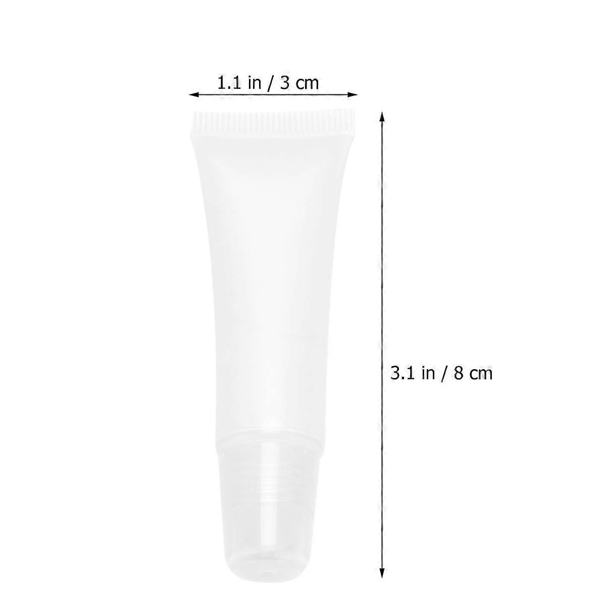 Reusable Lip Cream Tubes 100 Pcs White Squeeze Bottles Suitable For Travel And Daily Use Perfect For Lip Balm And Body Lotion