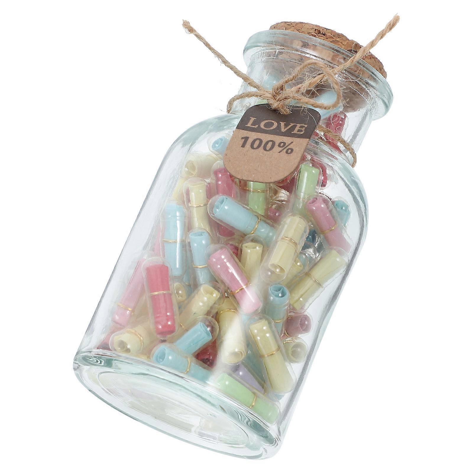 Message in A Glass Jars for Romantic Love Notes 2Sets with Lids