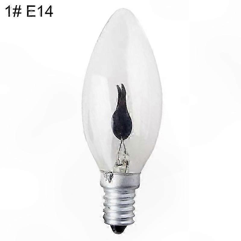 LED Flame Effect Light Bulb E14/E27 3W 220V Decorative Candle Lamp for Home Ambiance Lighting