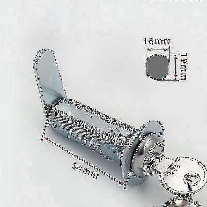 Extra long cam lock with key, weatherproof lock, 54mm