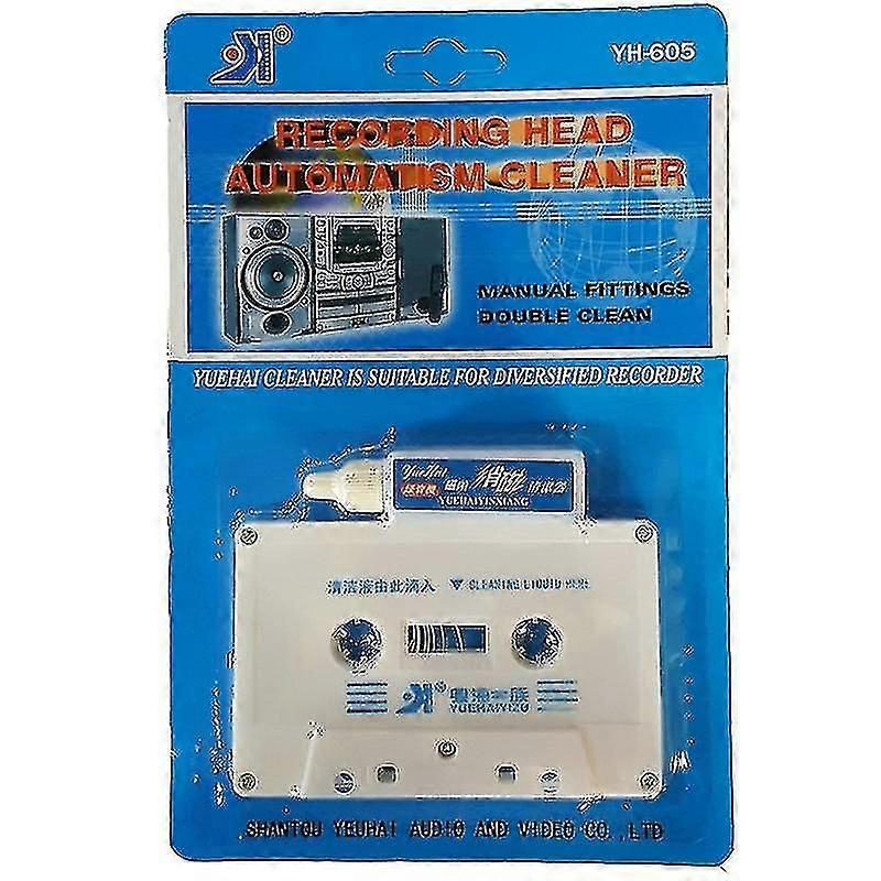 Top Line Audio Cassette Tape Head Cleaner Audio Cassette Tape Player Wet/dry Head
