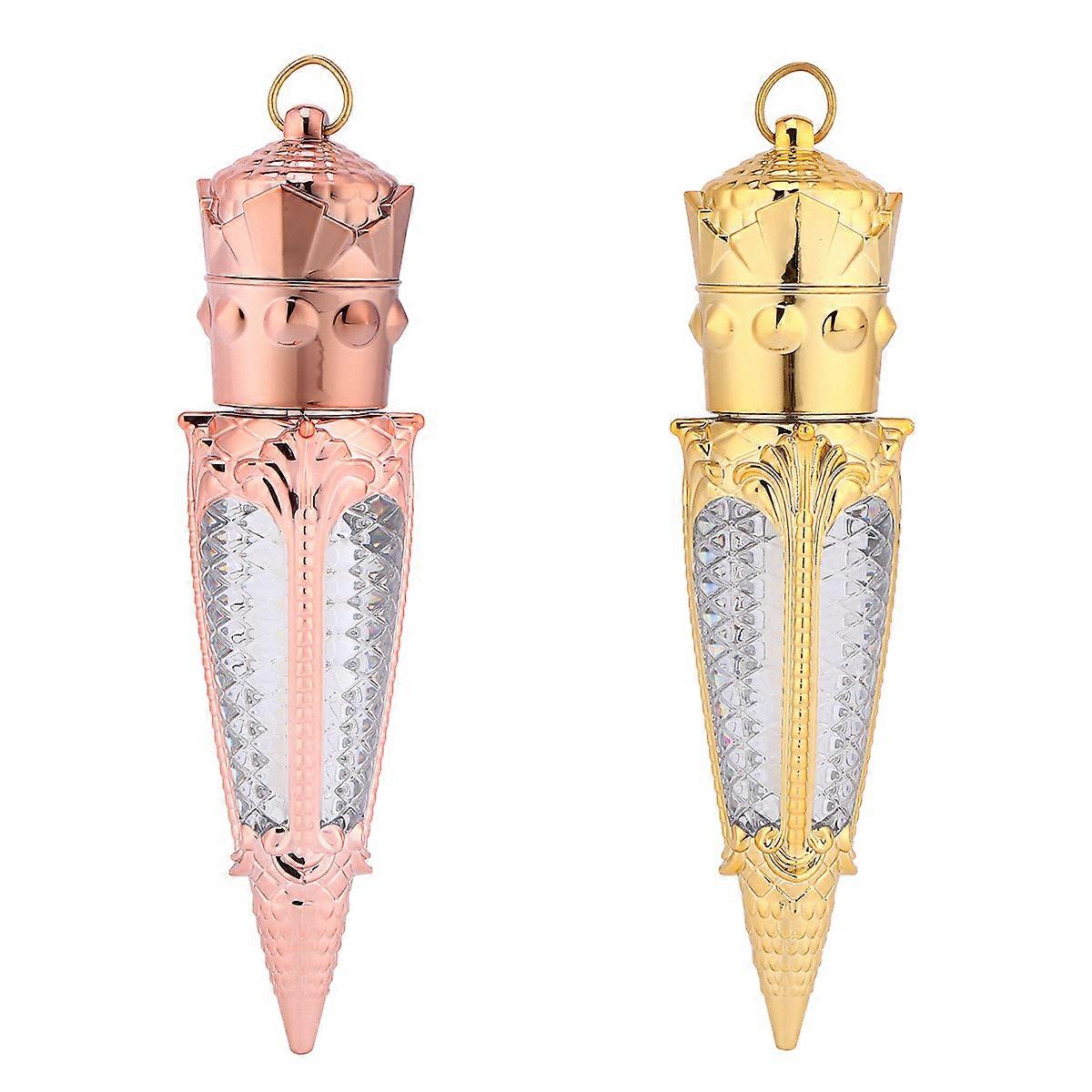 Makeup Bottles Lip Gloss Tubes for Storage 2Pcs in Radish Shape Design