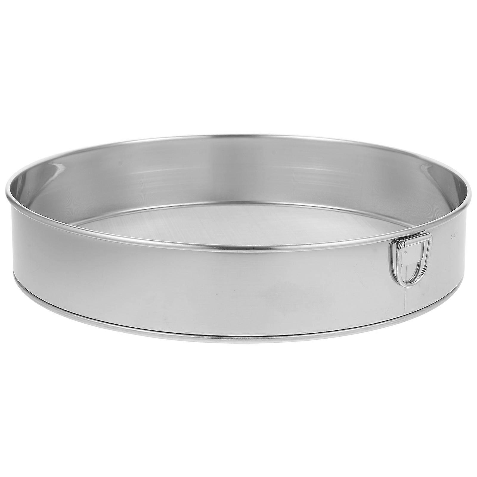 Cake Baking Colander Stainless Steel Mesh for Sifting 3Pcs Silver Set