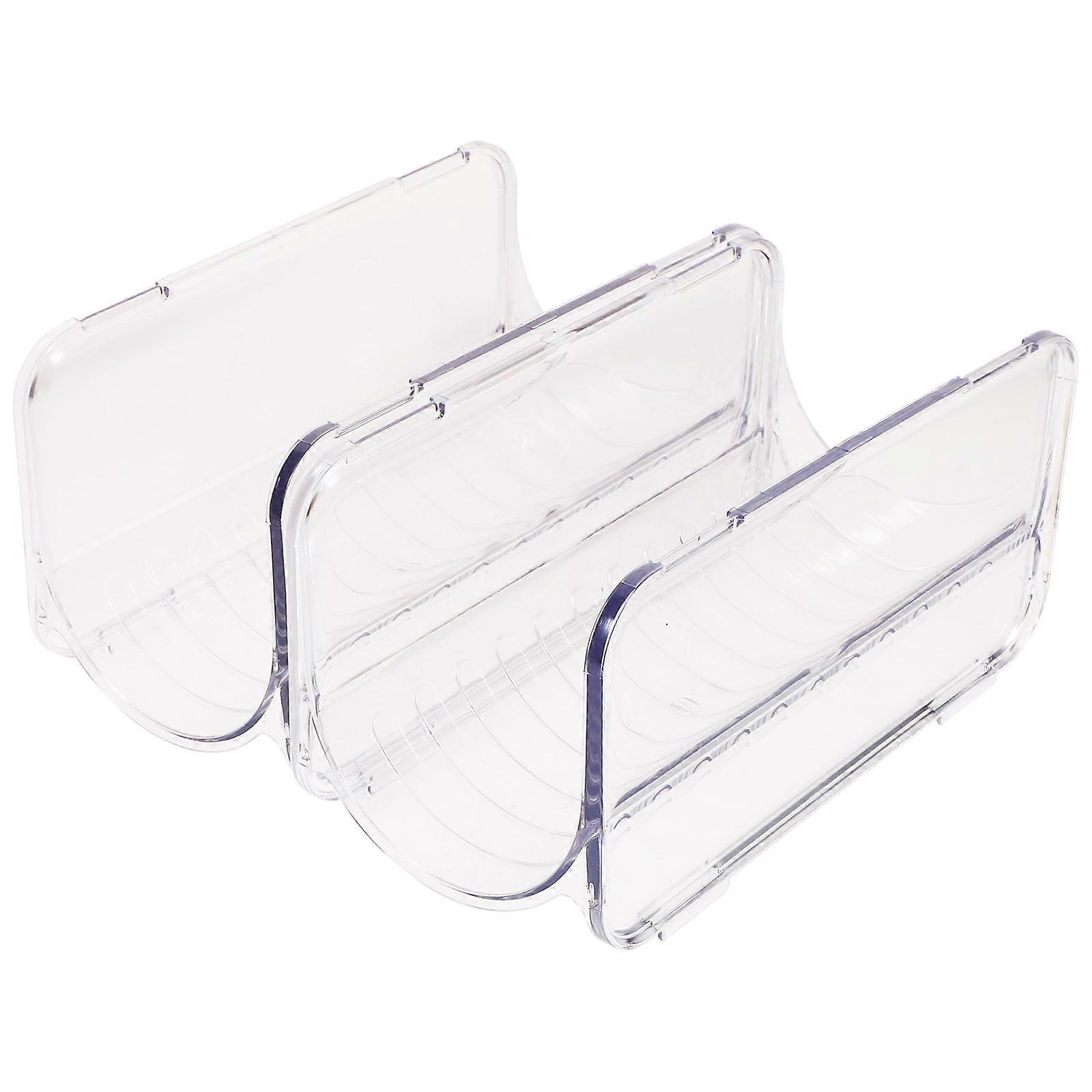 Stackable Water Bottle Organizer for Kitchen Storage Rack Transparent 10Pcs