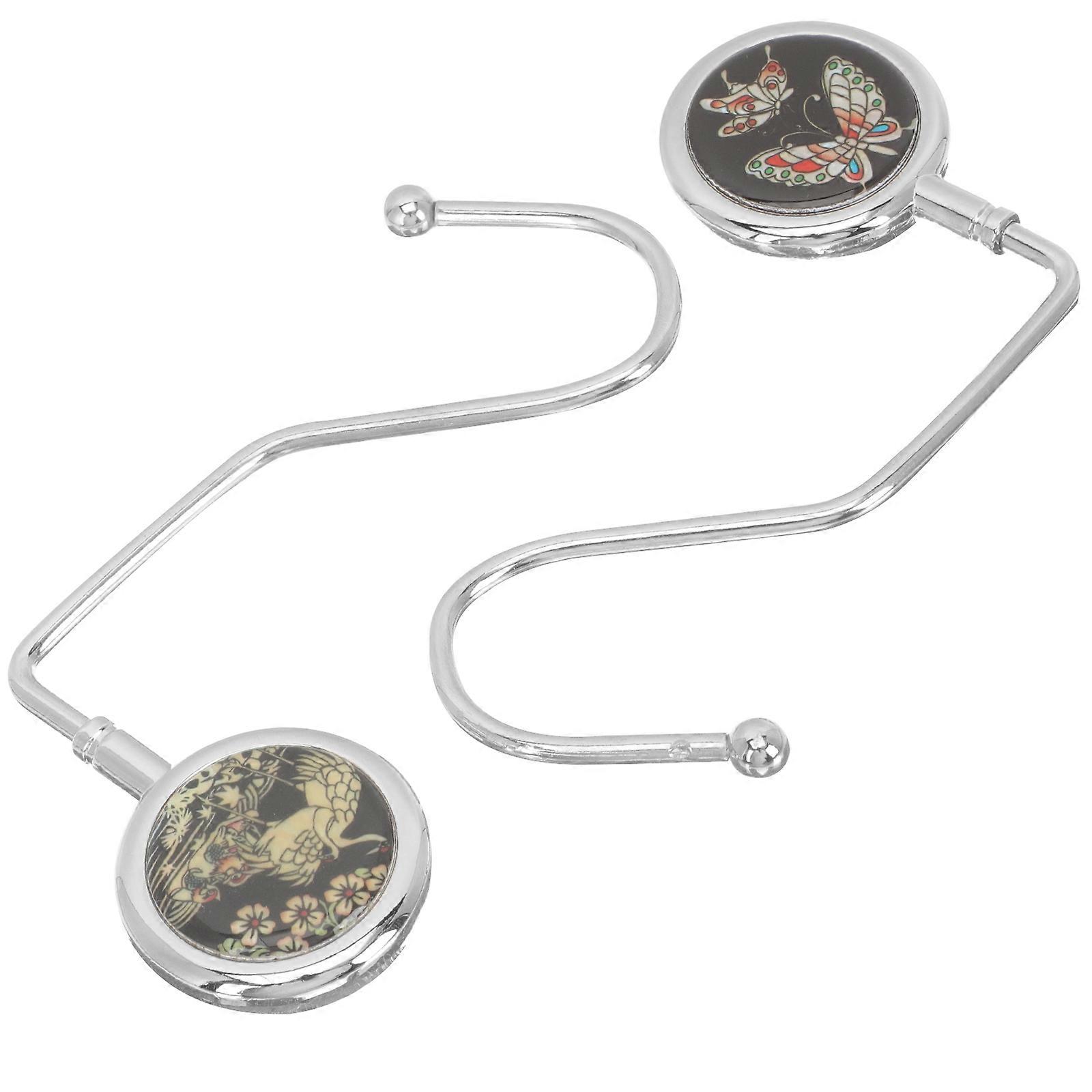 Assorted Color Table Purse Hook Purse Holder Metal 4Pcs Pack