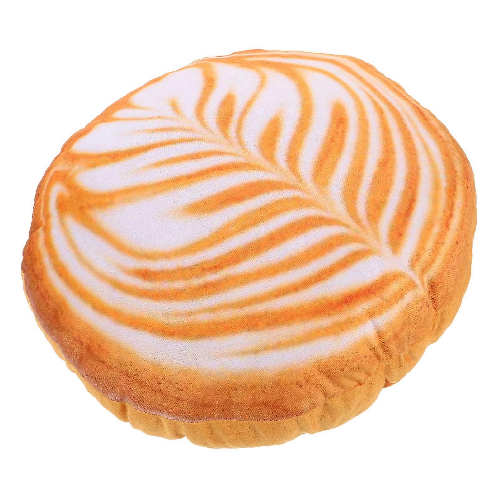 Cartoon Coffee Latte Throw Pillow for Car Use Soft Plush Pillow