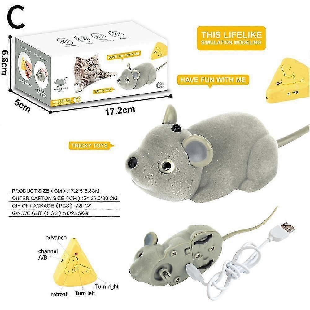 Wireless Remote Control Rat Electronic Mouse for Cat Dog Pet Toy Novelty