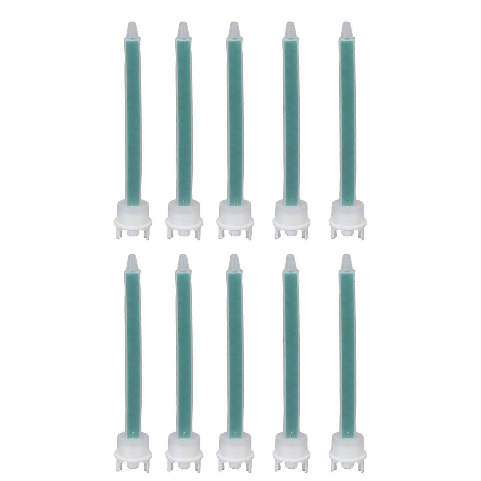 10pcs Mixing Nozzles Plastic Prevent Blocking Adhesive Glue Mixing Nozzle for Applicator