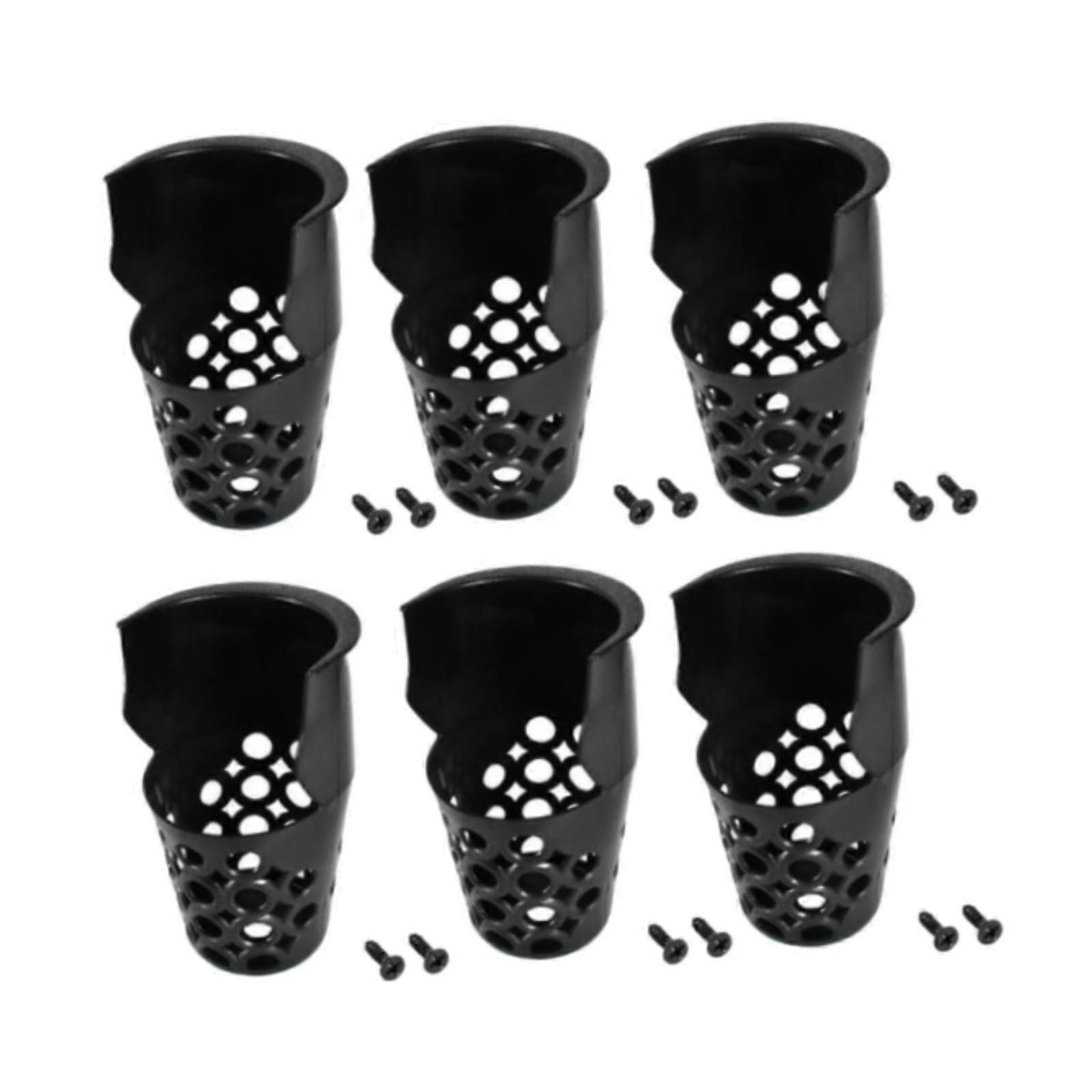 6Pcs Billiard Pool Table Pockets Easy to ll Black Billiard Drop Pockets