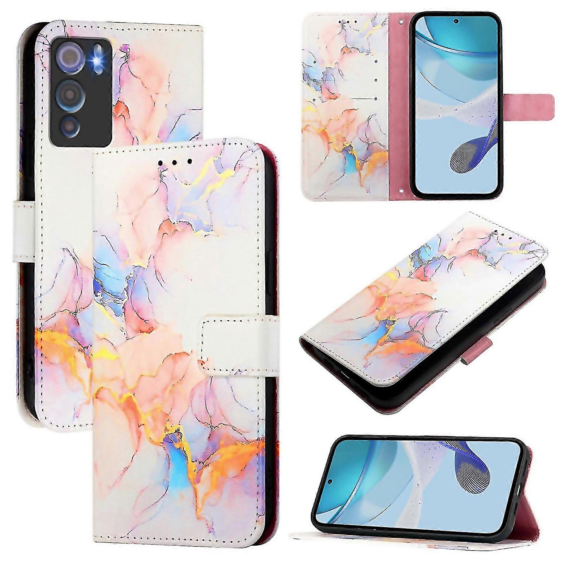 For Pt003 Marble Pattern Flip Leather Phone Case For Doogee N60