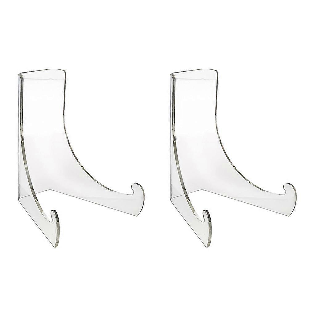 Acrylic Storage Rack Plate Stand for Kitchen Dish Organization 8Pcs