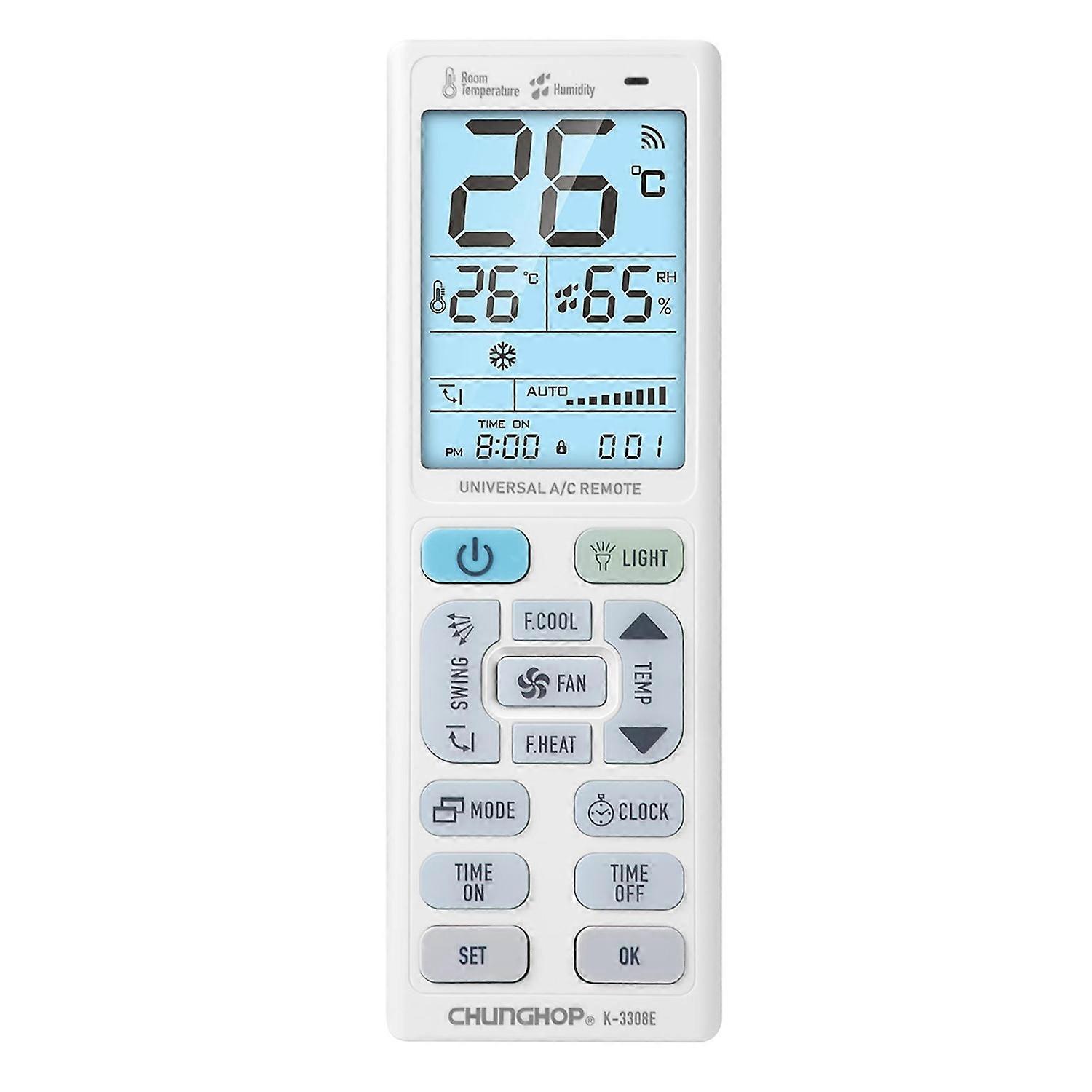 CHUNGHOP K-3308E Universal Air Conditioner Remote Control K-3308E